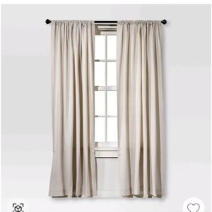 Threshold light filtering curtain panel (2 packages)